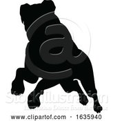 Vector Illustration of Dog Silhouette Pet Animal by AtStockIllustration