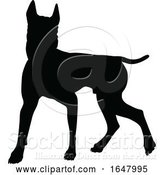 Vector Illustration of Dog Silhouette Pet Animal by AtStockIllustration