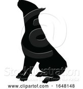 Vector Illustration of Dog Silhouette Pet Animal by AtStockIllustration