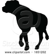 Vector Illustration of Dog Silhouette Pet Animal by AtStockIllustration