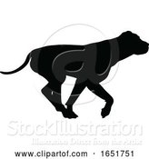 Vector Illustration of Dog Silhouette Pet Animal by AtStockIllustration