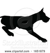 Vector Illustration of Dog Silhouette Pet Animal by AtStockIllustration