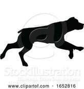 Vector Illustration of Dog Silhouette Pet Animal by AtStockIllustration