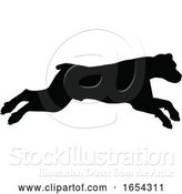 Vector Illustration of Dog Silhouette Pet Animal by AtStockIllustration