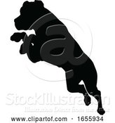 Vector Illustration of Dog Silhouette Pet Animal by AtStockIllustration