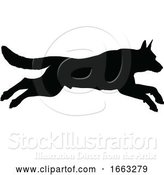 Vector Illustration of Dog Silhouette Pet Animal by AtStockIllustration