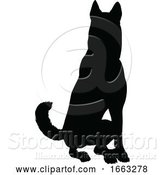 Vector Illustration of Dog Silhouette Pet Animal by AtStockIllustration