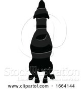 Vector Illustration of Dog Silhouette Pet Animal by AtStockIllustration