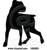 Vector Illustration of Dog Silhouette Pet Animal by AtStockIllustration