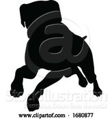 Vector Illustration of Dog Silhouette Pet Animal by AtStockIllustration