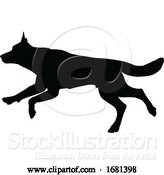 Vector Illustration of Dog Silhouette Pet Animal by AtStockIllustration