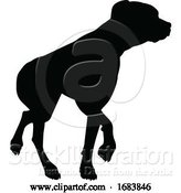 Vector Illustration of Dog Silhouette Pet Animal by AtStockIllustration