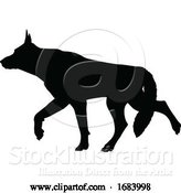 Vector Illustration of Dog Silhouette Pet Animal by AtStockIllustration