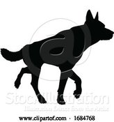 Vector Illustration of Dog Silhouette Pet Animal by AtStockIllustration