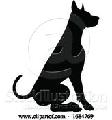 Vector Illustration of Dog Silhouette Pet Animal by AtStockIllustration