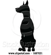 Vector Illustration of Dog Silhouette Pet Animal by AtStockIllustration