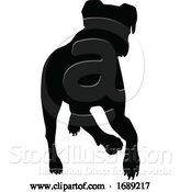 Vector Illustration of Dog Silhouette Pet Animal by AtStockIllustration