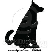 Vector Illustration of Dog Silhouette Pet Animal by AtStockIllustration