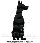 Vector Illustration of Dog Silhouette Pet Animal by AtStockIllustration