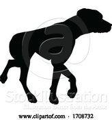 Vector Illustration of Dog Silhouette Pet Animal by AtStockIllustration