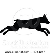 Vector Illustration of Dog Silhouette Pet Animal by AtStockIllustration