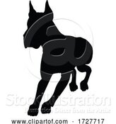 Vector Illustration of Dog Silhouette Pet Animal by AtStockIllustration