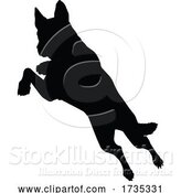 Vector Illustration of Dog Silhouette Pet Animal by AtStockIllustration