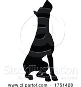 Vector Illustration of Dog Silhouette Pet Animal by AtStockIllustration