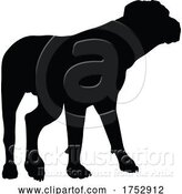 Vector Illustration of Dog Silhouette Pet Animal by AtStockIllustration