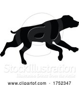 Vector Illustration of Dog Silhouette Pet Animal by AtStockIllustration