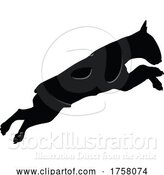 Vector Illustration of Dog Silhouette Pet Animal by AtStockIllustration