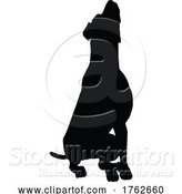 Vector Illustration of Dog Silhouette Pet Animal by AtStockIllustration