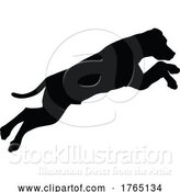 Vector Illustration of Dog Silhouette Pet Animal by AtStockIllustration