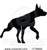 Vector Illustration of Dog Silhouette Pet Animal by AtStockIllustration