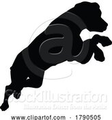 Vector Illustration of Dog Silhouette Pet Animal by AtStockIllustration