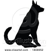 Vector Illustration of Dog Silhouette Pet Animal by AtStockIllustration