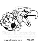 Vector Illustration of Eagle Hawk Soccer Football Team Mascot by AtStockIllustration