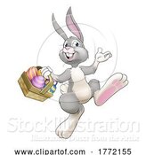 Vector Illustration of Easter Bunny Rabbit by AtStockIllustration