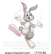 Vector Illustration of Easter Bunny Rabbit by AtStockIllustration