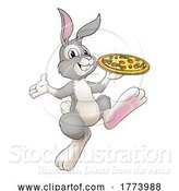 Vector Illustration of Easter Bunny Rabbit by AtStockIllustration