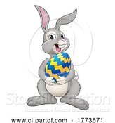 Vector Illustration of Easter Bunny Rabbit by AtStockIllustration