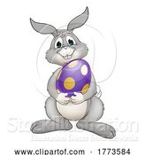 Vector Illustration of Easter Bunny Rabbit by AtStockIllustration