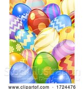 Vector Illustration of Easter Eggs Background by AtStockIllustration