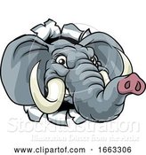 Vector Illustration of Elephant Sports Animal Mascot by AtStockIllustration