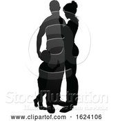 Vector Illustration of Family Detailed Silhouette by AtStockIllustration