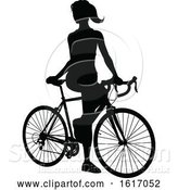 Vector Illustration of Female Cyclist by AtStockIllustration