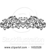 Vector Illustration of Filigree Vintage Pattern Scroll Leaf Laurel Motif by AtStockIllustration