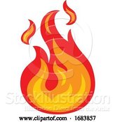 Vector Illustration of Fire Element Icon by AtStockIllustration