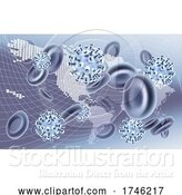 Vector Illustration of Global Pandemic Virus Map Concept by AtStockIllustration