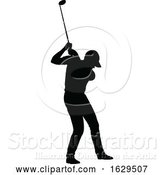 Vector Illustration of Golfer Golf Sports People Silhouette Set by AtStockIllustration